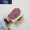 Ye Yu ins new Korean style square small wallet women's short folding simple fashion women's card holder mini coin purse 30% off - black (square buckle)