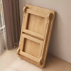 Solid wood small table bay window foldable table kang table household tatami coffee table bed table eating low table computer table pine model folding bay window table log color 60*40