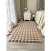 Shijanu Cream Style Imitation Rabbit Fur Carpet Girls Bedroom Bedside Blanket Living Room Sofa Cushion Bay Window Cushion Plush Floor Mat Mushroom Color-Puff Velvet_Thick Anti-Slip 50cm*150cm