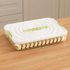Ye Yu Dumpling Box Refrigerator Freezer Box Multi-layer Frozen Dumpling Tray Household Dumpling Box Wonton Storage Box Large Capacity Certified Sealed Fresh Green Five Layers One Cover Can Hold Approximately 300 Pieces Upgrade and Increase