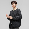 HY&CO light down jacket men's short autumn and winter loose simple round neck ultra-thin liner duck down warm jacket L black