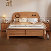 Caiti solid wood children's bed for boys and girls 1.2m single bed 1.5m teen bedroom bed storage bed home bed single bed standard pine silent bed board 150*190cm standard pine silent bed board
