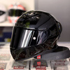 GSB motorcycle helmet, universal for men and women for all seasons, 3C electric vehicle, motorcycle commuter racing helmet, gsb361, flash black with transparent lens + SF Express XXL (58-59 head circumference recommended)