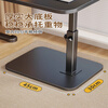 Wooden grid computer desk extension board study table lifting table desktop writing table children's desk notebook stand standing office black frame black surface