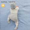 Balabala children's clothing baby onesies baby crawling clothes autumn and winter clothes cute fashionable and cute white and gray tone 00312 80cm