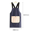 Aomeiyou cooking apron 2025 new home kitchen waterproof and oil-proof work clothes women's apron catering blue