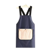 Aomeiyou cooking apron 2025 new home kitchen waterproof and oil-proof work clothes women's apron catering blue