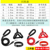 Jingchuan Asahi dog leash, dog collar, one-piece dog walking leash, special wear-resistant, comfortable and explosion-proof dog leash for large, medium and small dogs. Red three-piece set with rope length 3 meters + collar + chest and back M- 12-25 catties