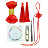 Jingxianju Chinese Knot Handmade Materials Chinese Knot Braided Rope Material Pack DIY Set Tools No. 5 Rope Handicraft Class Chinese Knot Novice Starter Kit - Free Tutorial