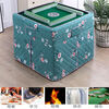 Bai Chao's new fully automatic mahjong machine table cover, fire table cover, warm mahjong table cloth, thickened square heating table cover, new style / fortune deer / cotton cover / mahjong machine cover universal / 95-95 high 75 / upgraded thickened version