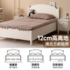 Genji Muyu solid wood children's box bed white American single bed small apartment bedroom boy and girl storage bed children's side opening box bed 1.35*2m (excluding pad)