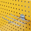 Square hole hole plate storage rack screwdriver wrench round bottle drill bit material storage and organization tool hanging plate hook six-rod hook