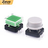 ZAVE direct plug/SMD tact switch, direct plug button black (20 pieces)