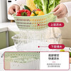 Wild pigeon WELLMEET sink drain basket food-grade kitchen water filter artifact new household plastic vegetable basket double layer mint green large, medium and small 3-piece set recommended by the store manager