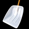Bingyu plastic shovel snow shovel pusher snow shovel large white length 460*width 420mm with handle