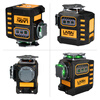 Laisai laser level high-precision strong light thin line new LSG6682/LS6682 green light red light 12-line laser green light 12-line dual power standard