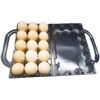 Disposable plastic thickened 15-piece portable medium-sized egg packaging box, large duck egg tray shock-proof packaging, 15-piece portable medium-sized egg tray, 250 pieces