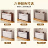 Xuanxin sideboard cupboard living room wall storage cabinet multi-functional storage cabinet tea cabinet wine cabinet khaki + white three doors two drawers 120cm