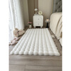 Shijanu Cream Style Imitation Rabbit Fur Carpet Girls Bedroom Bedside Blanket Living Room Sofa Cushion Bay Window Cushion Plush Floor Mat Mushroom Color-Puff Velvet_Thick Anti-Slip 50cm*150cm