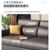 Gu Jia Shufu 2025 new living room sofa leather sofa small apartment straight row cowhide sofa modern simple Italian sofa flagship version Q elastic sitting feeling ecological leather (natural latex version) four-person large four-person 3.2 meters