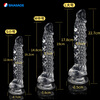 SNAILAGE Dildo Alien Dream Dragon Simulated Penis Soft Thorns Protruding Male Anal Plug Female Inserted Adult Toy Transparent-S Small Thickness 2.8cm Long 16cm