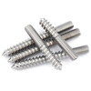 Jinchao 304 stainless steel double-headed tip and tail screws Hexagonal self-tapping screws with one thread and one tightening M4M5M6 M10*70 (2 pieces) 304