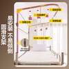 Montover bed curtains are covered with U-shaped slide rails for student dormitories, integrated track mosquito nets, strong blackout, fully surrounded by brackets to protect privacy, dark gray | five-sided all-inclusive | double-rail lifting brackets 190cm*90cm *1-1.4m super large field of view