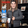 Duck Down Jacket Dad's Clothing Men's Winter Warm and Cold-proof Fur Collar Middle-aged and Elderly Thickened Business Casual Father's Jacket Men's