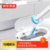Made in Tokyo, Weijing disposable toilet replacement brush heads, 12 packs, disposable disposable toilet brushes come with cleaning fluid