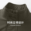 Dances with Wolves Windproof Stand Collar Jacket Men's 2026 Spring New Commuting Anti-Wrinkle High-Quality Casual Youth Loose Jacket 1078 Military Green 203 - Quilted Style L (175)