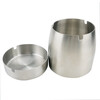 Bingyu BYlj-124 thickened stainless steel commercial ashtray cleaning ashtray metal ashtray smoking set ordinary style 3 pieces