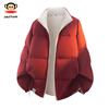Paul Frank Down Jacket Men's Winter New Reversible Jacket Men's Couple Jacket Men's Top Burgundy L