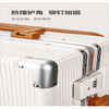 Horizon 8 wide trolley aluminum frame suitcase 20-inch suitcase with large capacity new universal wheel trolley case fashion password box white丨upgraded lock style #safe and more durable 20 inches