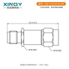 XINQY Xinqiyuan Technology 2.92mm RF coaxial attenuator 2W 0-40GHz high frequency millimeter wave K head 10dB/30dB stainless steel fixed attenuation head 2.92JKS-40-2W attenuation value 20dB