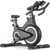 Konais Spinning Bike Sweat Magnetic Controlled Home Silent Exercise Bike for Fat Loss and Weight Loss Black Full Package Gym Magnetic Version + Heart Rate Monitoring + Anti-Slip Mat + Bluetooth APP