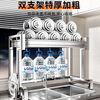 Benwang (BW) stainless steel thickened kitchen sink storage rack drain rack sink side drain basket countertop sink dish storage rack double layer thickened 304 stainless steel 66cm free five-piece set