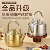 Oukehong 304 stainless steel large capacity golden soup kettle hot pot special kettle extra thick soup kettle (silver) 5L 1 piece