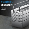 HYUNDAI stainless steel tool box multi-functional three-layer folding household storage box thickened industrial grade large hardware storage box