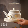 Jinjiang stainless steel kettle, Chinese style dining table cold kettle, ethnic characteristic milk tea kettle, tea kettle, retro tea set, pattern kettle, black plum blossom lily kettle