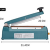 Baiyue hand pressure sealing machine, sealing width 8mm, sealing length 40CM, heat sealing machine, commercial quality, metal body, durable packaging machine, aluminum foil bag, food, tea, mooncake, 400