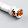 Zejie BNC connector analog surveillance camera 75-3-5 video cable plug bnc male copper core video tail cable Q9 head BNC video cable connector solderless male nickel plated (2 pieces)
