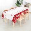 Monkey Dafu disposable tablecloth plastic PEVA printed birthday party Christmas tablecloth thickened plastic rectangular Christmas elk tablecloth