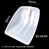 Bingyu plastic shovel snow shovel pusher snow shovel large white length 460*width 420mm with handle