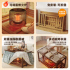 Xiqi Fire Table Home Foldable Dining Table Heating Table Winter Fire Stove Table Integrated Square Fire Rack Coffee Table Standard Model Walnut Color 70cm Special Price No Gifts SF Delivery Extra Thick Full Bamboo + Foldable Design