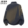 JEEP SPIRIT Jeep Jacket Men's Sweater Sweater Men's Autumn and Winter American High-End Casual Trendy Clothes Navy XL