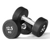 New PEV coated dumbbell kettlebell round head men's fitness dumbbell solid home trainer sports equipment 7.5 KG PEV outer layer steel inner core 1 piece