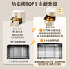 Midea air fryer for home use without turning, fully automatic fryer with large capacity for blue steam tender frying, no need to turn, air fryer and grill all-in-one fryer, homemade millet crispy rice cake, gold list, time and temperature control, no turning, 5.3L KZE5313