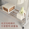 Jingcai stainless steel coat rack floor-standing clothes drying rack J07 cannon foot double pole length 150 height 150*170cm