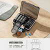 Huli German high-end medicine box seven days a week medicine dispenser medicine reminder medicine portable small box black 21 compartments food grade + moisture-proof + three-layer sealing