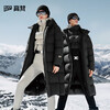 Gao Fan and Tian Xuning same style black gold goose down jacket with function 5.0 eight grid 2025 new down jacket black 2XL